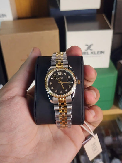 Palesce women black diamond dial