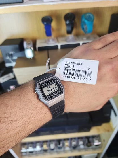 Casio f91w dark grey