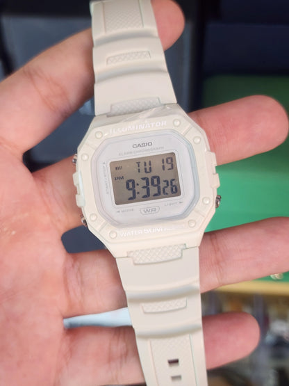 Casio W218 white