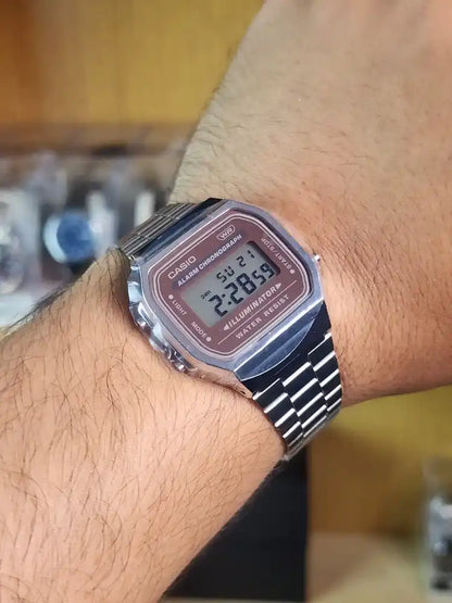 Casio A168 brown