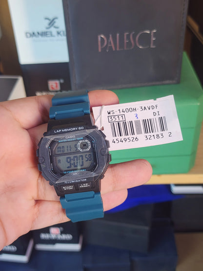 Casio WS 1400 neon strap